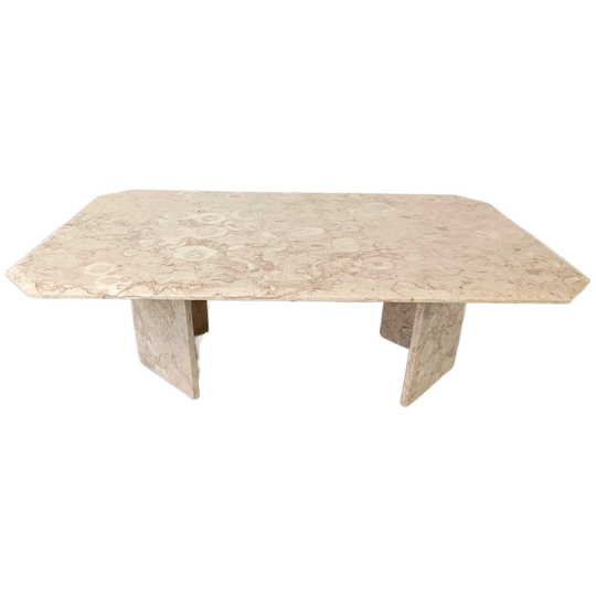 Vintage Fossil Stone Coffee Table, 1970s 1