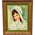 Philippe Marie Picard (1915-1997). Portrait Of A Girl. thumbnail 1