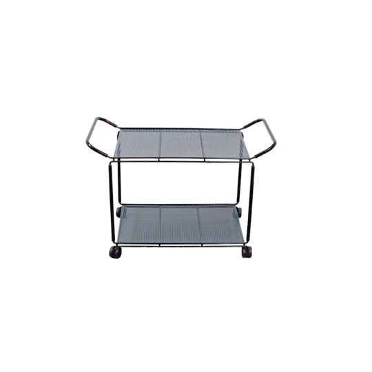Vintage Trolley Serveerwagen Niels Gammelgaard Bar Cart ‘80 1