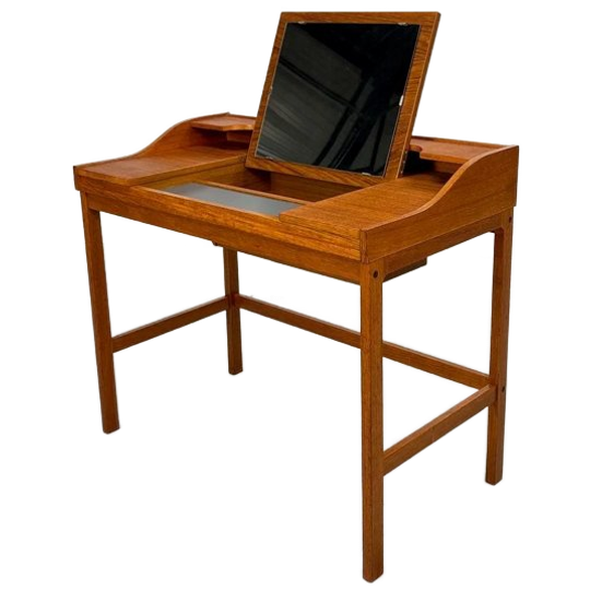 Mid-century Teakhouten Kaptafel In Deens Design 1