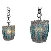 2x Vintage Mazzega Hanglampen Murano