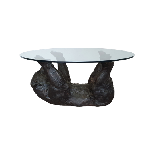 Well Detailed Bronze Bear Coffee Table Frame. 1