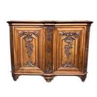Notenhouten Ladekast In De Stijl Van Louis Xv.