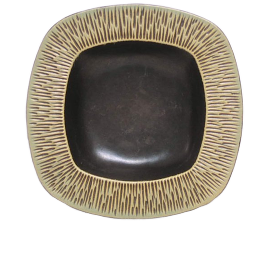 Vierkante Groene Schaal Hedehus Keramik 1