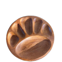 Vintage Teak Houten Bord/Schaal