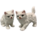 Vintage Bone China Katjes Wit Set Van 2 thumbnail 1