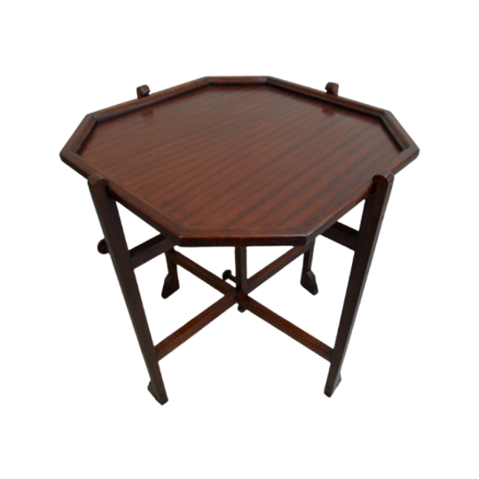 Mahonie Opklapbare Bijzet Tafel 1