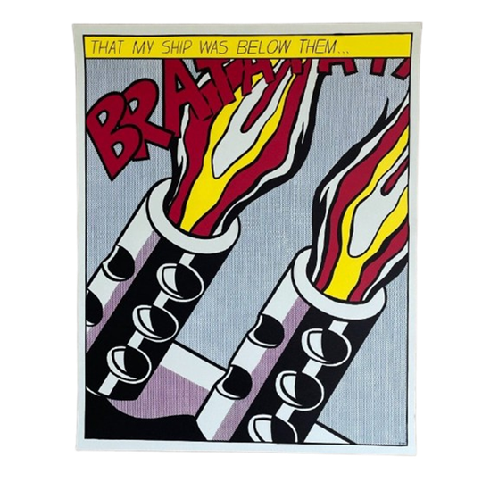 Roy Lichtenstein (1923–1997), As I Opened Fire (triptych) 1