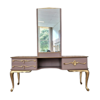 Kaptafel In Dusty Pink En Goud/ Queen Anne Kaptafel
