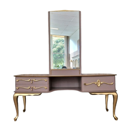 Kaptafel In Dusty Pink En Goud/ Queen Anne Kaptafel 1