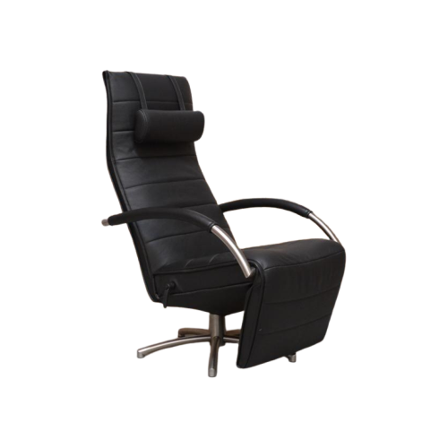 Zganieuw! Zwarte Leren Jori Mensana Design Relaxfauteuil