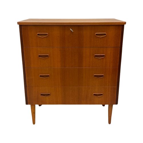 Midcentury Vintage Ladekast, Teak, Zweden 1960’S