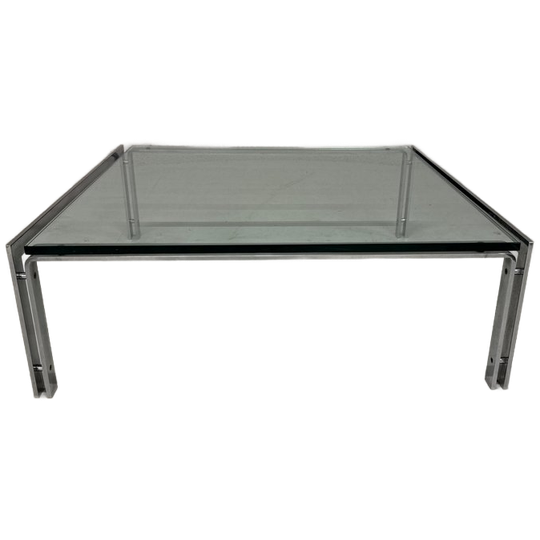 Design Tafel Metaform Nl Rvs Glas 1