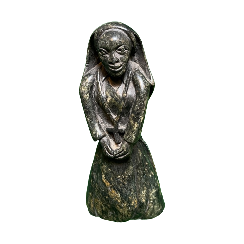 African Nun - Shona Stone Sculpture H=18,5Cm