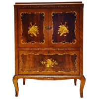 Vintage Marqueterie Kast