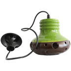 Keramiek Lamp In Groen Herda, Jaren '60/'70. thumbnail 1