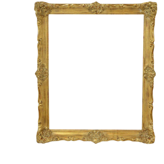 Vintage Gouden Lijst Barok Stijl Klassiek Grenenhout 64x53cm 1