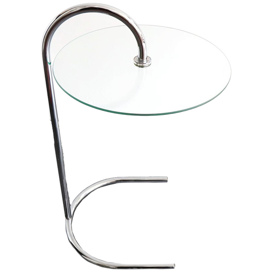 Ry Bijzettafel Chroom Glas Tord Björklund IKEA, Jaren '80 1