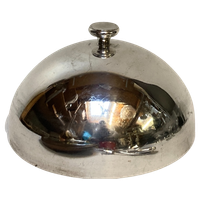 Verzilverde Cloche, Foodcover, Doorsnede 23 Cm - Reliving