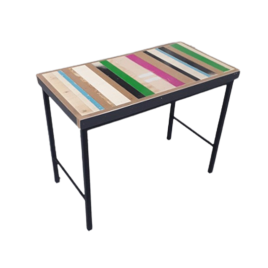 Unieke Sidetable, Bijzettafel Van Vintage Onderstel En Eigentijds 1