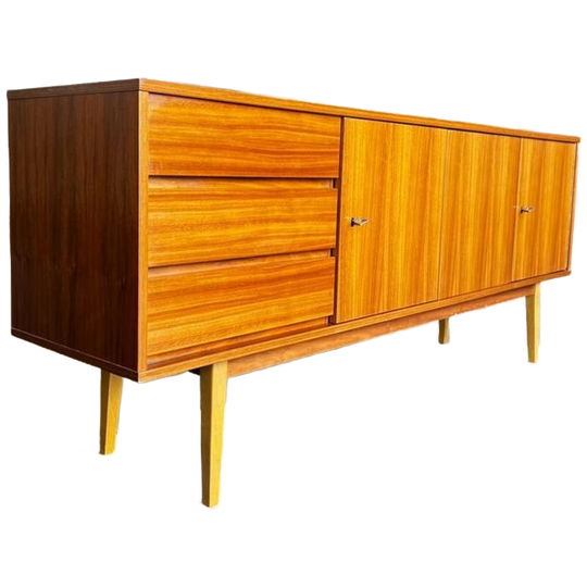 Vintage Scandinavische Houten Dressoir / Kast / Buffetkast 1