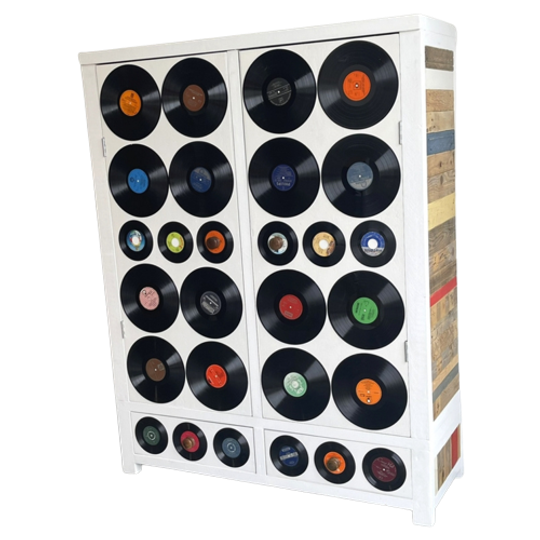 Unieke Design Lp Vinyl Sloophout Kast Speelgoed Servies 1