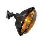 Franse Straatlamp, Wandlamp Koper - Gietijzer, Jaren 30 thumbnail 1