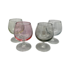 Set Vintage Gekleurde Cognac Glazen 4 Stuks thumbnail 1
