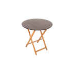 Foldable Italian Modern Round Table, 1970’s Italy thumbnail 1