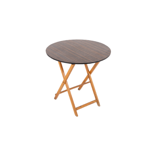 Foldable Italian Modern Round Table, 1970’s Italy 1
