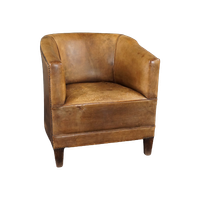 Stoere & Strak Vormgegeven Schapenleren Fauteuil