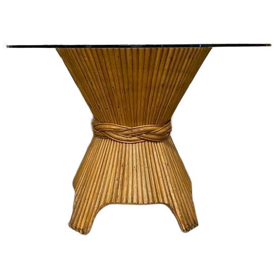 Eettafel ‘wheat Sheaf’, Design By Mcguire, Jaren ‘70. 1