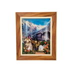 Oostenrijk 3d Vintage Schilderij Met Kristal Stenen Etc. thumbnail 1