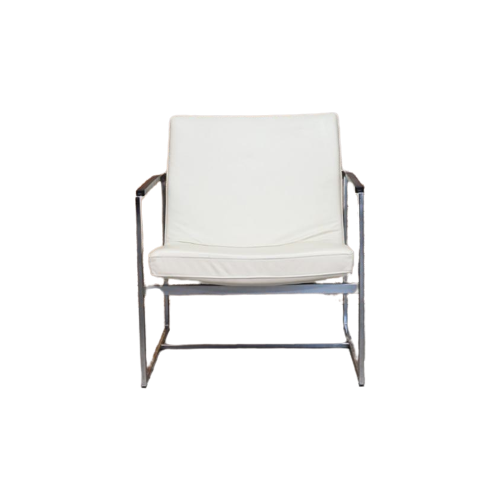 Zganieuw Witte Leren Harvink Oscar Design Fauteuil!