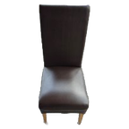 6 Leren Stoelen – Tex Choco Model thumbnail 1