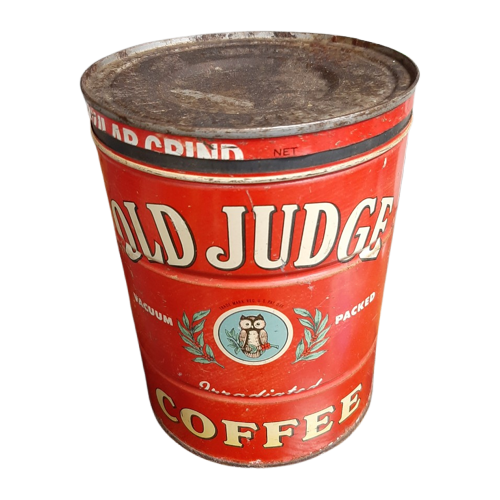 Vintage Blik Old Judge Coffee