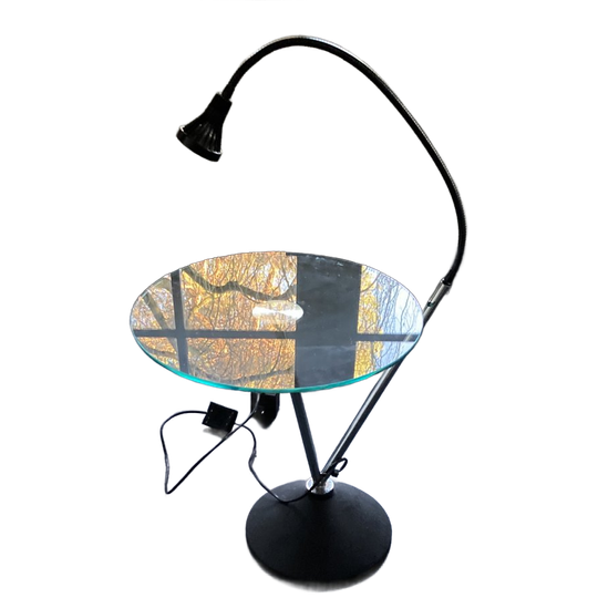 Bijzettafel Glas Met Verlichting 45 Cm Rond 1