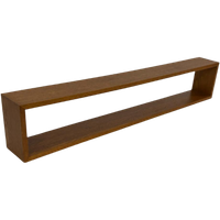 Vintage Wandplank Zwevend Jaren 50 Eiken Fineer