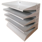 Witte Metalen Lectuurbak Wandrek Gispen thumbnail 1