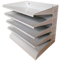 Witte Metalen Lectuurbak Wandrek Gispen