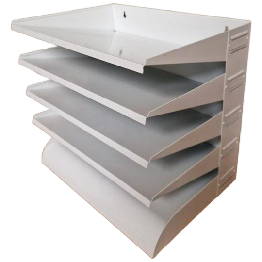 Witte Metalen Lectuurbak Wandrek Gispen 1