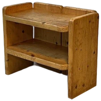 Jaren 70 Bijzettafel Vintage Nachtkastje Pine Retro Design