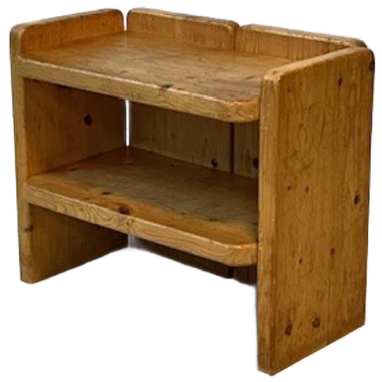 Jaren 70 Bijzettafel Vintage Nachtkastje Pine Retro Design 1