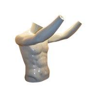 Design Torso Van Kunststof Op Wieltjes