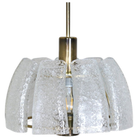 Vintage Hanglamp Doria - Jaren '70, Iceglass