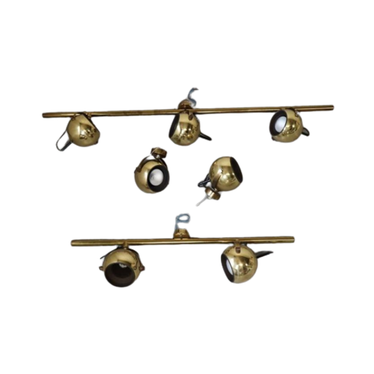 Set Of Vintage Brass Lamps By Sische Leuchten, Germany 1960s 1