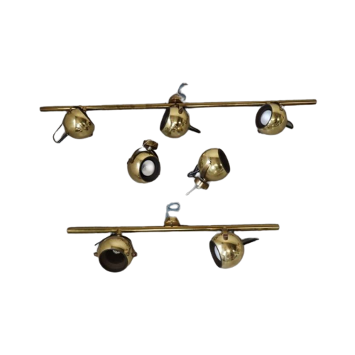 Set Of Vintage Brass Lamps By Sische Leuchten, Germany 1960S