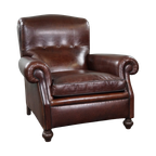 Recent Nieuw Gestoffeerde Oude Engelse Armchair Schapenleer Donkere Kleur thumbnail 1