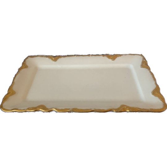 Vintage Porselein Serveerschaal Van Limoges Lebatard | Kerst 1
