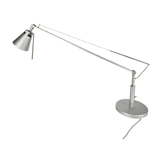 IKEA - Model Huvik - Aluminium - Telescoop Bureaulamp - Zweden - 90's 1